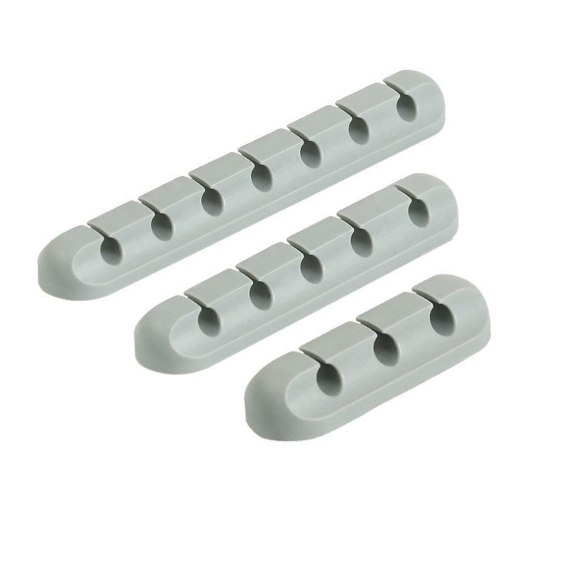 V-357 3Pcs Set Self-adhesive Desktop Power Cord Fixing Base Silicone Data Cable Organizer V-357 3Pcs Set Self-adhesive Desktop Power Cord Fixing Base Silicone Data Cable Organizer